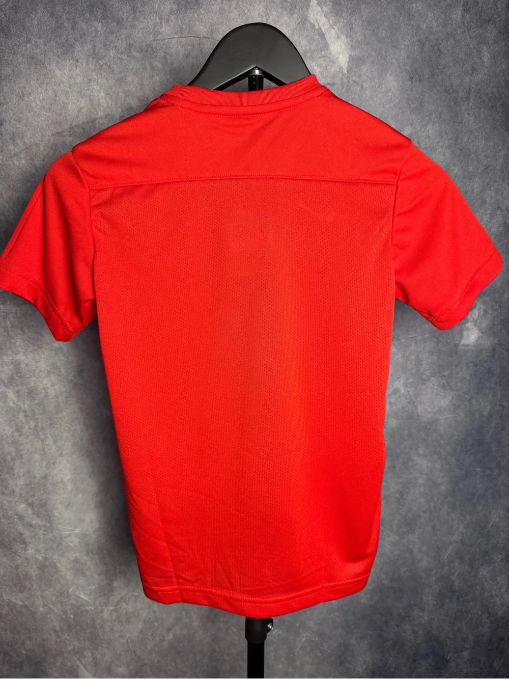 Nike Red Short Sleeve Dri-FIT Tee with White Swoosh